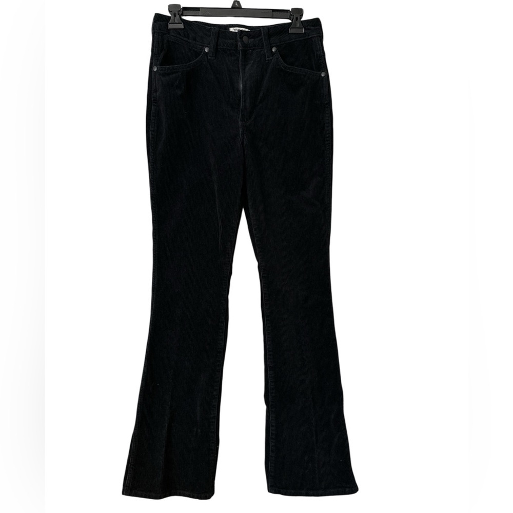 WRANGLER Westward High Ride Boot Cut Black Corduroy Pants size 27